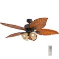 Prominence Home Bali Breeze, 52 in. Ceiling Fan with Light & Remote Control, Bronze 41301-40